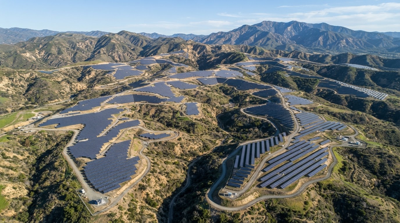 山地丘陵地面光伏场景